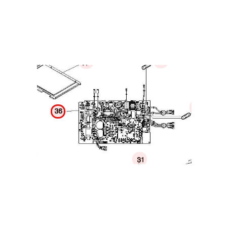PLATINE DE CONTROLE HITACHI RÉF: HWRAC35NPEA01