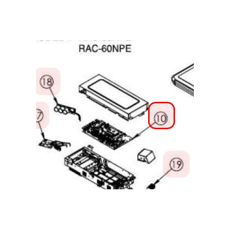 CARTE P.W.B. MAIN HITACHI RÉF: PMRAC60NPES01