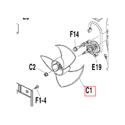 HELICE PZ400 2P091357 1 DAIKIN Ref: 133315J