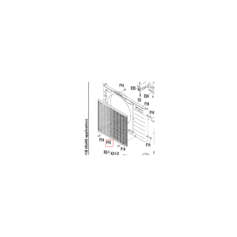 GRILLE DE REFOULEMENT 3F012281 1 DAIKIN Ref: 1923865