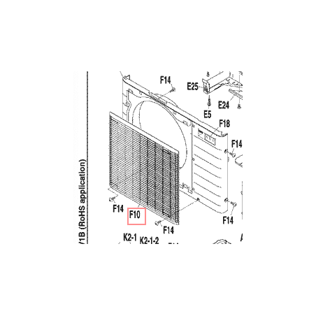 GRILLE DE REFOULEMENT 3F012281 1 DAIKIN Ref: 1923865