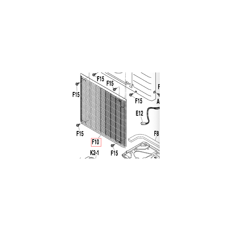 GRILLE REFOULEMENT  3P273033 1 DAIKIN Ref: 2029494