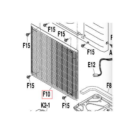 GRILLE REFOULEMENT  3P273033 1 DAIKIN Ref: 2029494