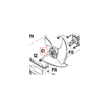 HELICE DE VENTILATION 2P178420 4 DAIKIN Ref: 5016273