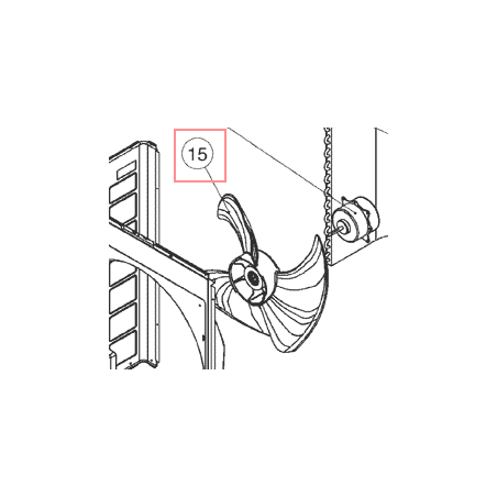 HELICE DE VENTILATION R03019033393 DAIKIN Ref: 4012945