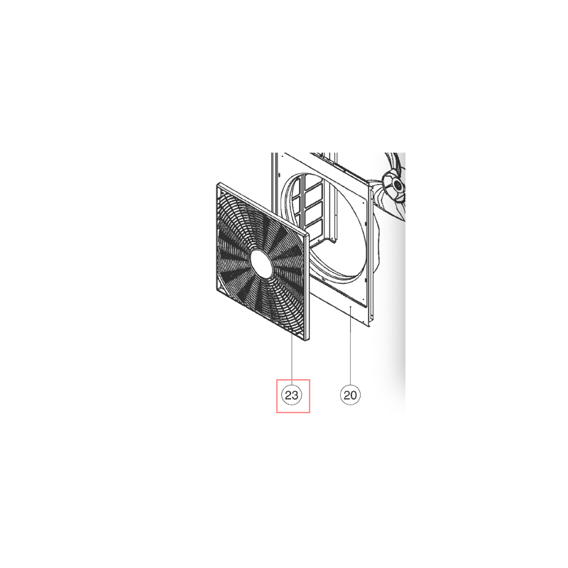 GRILLE AVANT  R120141271 DAIKIN Ref: 4013251