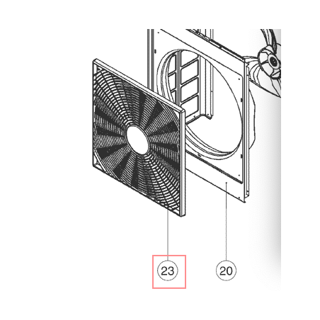 GRILLE AVANT  R120141271 DAIKIN Ref: 4013251
