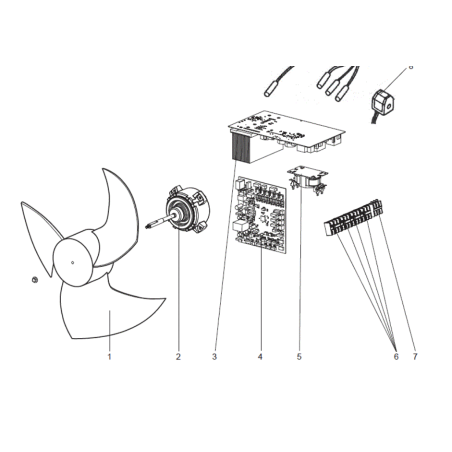 MOTEUR DE VENTILATION MITSUBISHI Réf:E2216B301