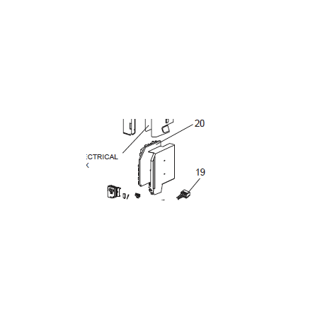 PLATINE DE CONTROLE MITSUBISHI RÉF: E22D80452
