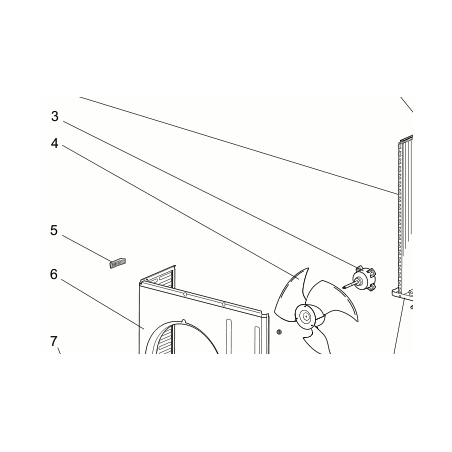 MOTEUR DE VENTILATION DU GROUPE EXTÉRIEUR MITSUBISHI RÉF: E22F28301