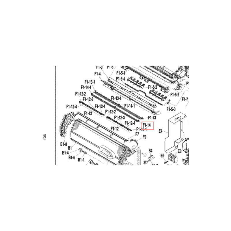 VOLET DE SOUFFLAGE  DAIKIN Ref: 1840319