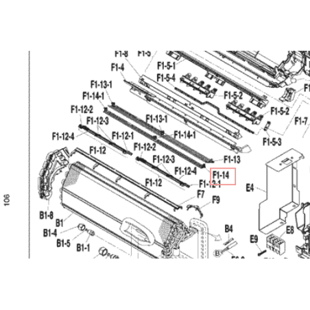 VOLET DE SOUFFLAGE  DAIKIN Ref: 1840319