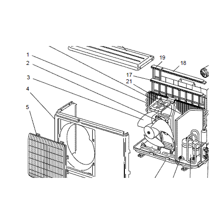 MOTEUR DE VENTILATION MITSUBISHI RÉF: E22B16301