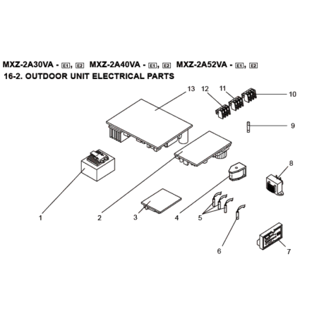 PLATINE INTERFACE MITSUBISHI Réf:E22F23454