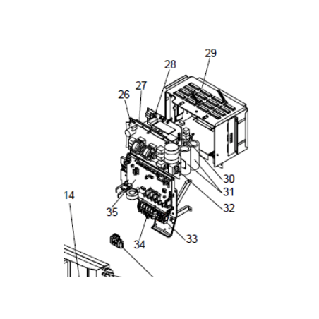 PLATINE DE CONTROLE MITSUBISHI Réf:T7WE91315