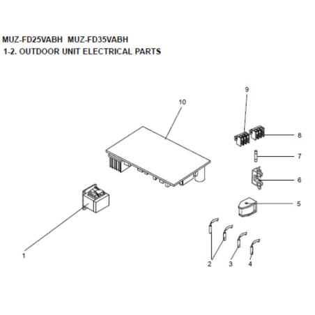PLATINE INVERTER MITSUBISHI Réf:E22D66451