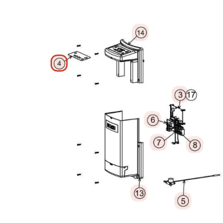 PLATINE DE REGULATION POUR BALLON HITACHI Réf:PMTAW270NH2ASA1