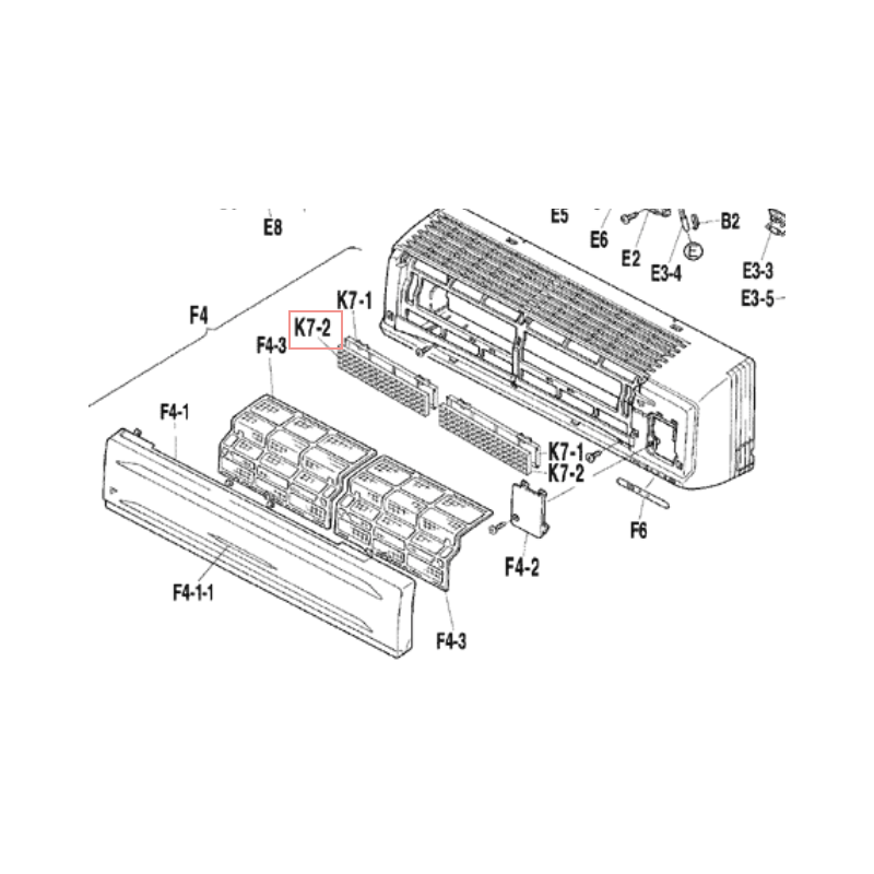 FILTRE STATIQUE FTXS2035C DAIKIN Ref: 1528664