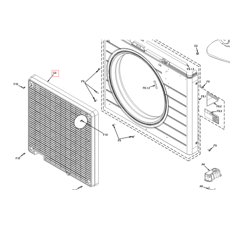 GRILLE REFOULEMENT  2P532383 1 DAIKIN Ref: 5022236