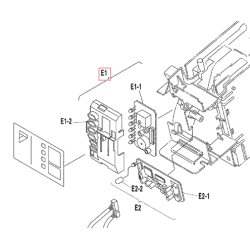 PLATINE RECEPTION BRC7D 4P086116 1 DAIKIN Ref: 129544J 2