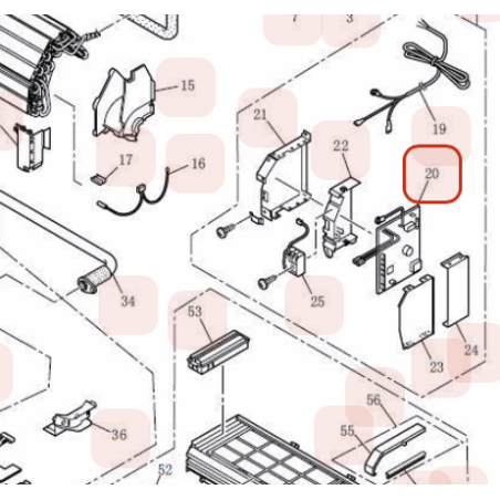PLATINE DE CONTROLE HITACHI Réf:HWRAK35PSAA01
