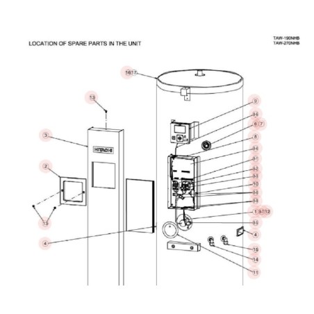 PLATINE REGULATION POUR HITACHI YUTAMPO Réf:E06525