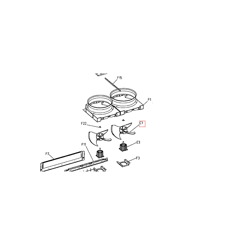 HELICE DE VENTILATION 3P357755 1 DAIKIN Ref: 5014778