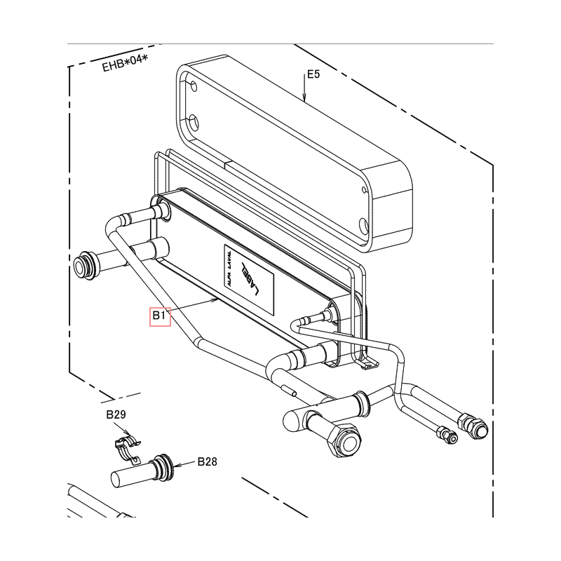 ECHANGEUR CBH62 20H 34565990 D2 4KW DAIKIN Ref: 5013635
