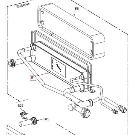 ECHANGEUR CBH62 20H 34565990 D2 4KW DAIKIN Ref: 5013635