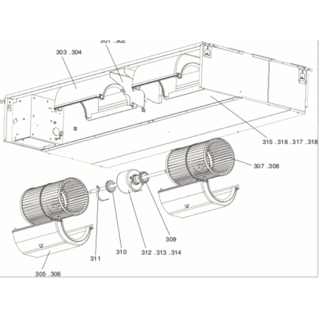 TURBINE DE VENTILATION MITSUBISHI Réf:S70E32114
