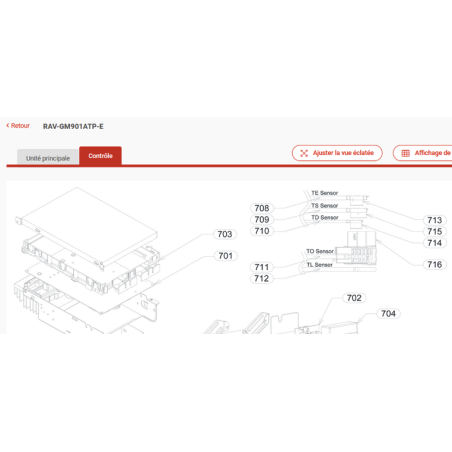 CARTE PRINCIPALE TOSHIBA Réf:43TNV503