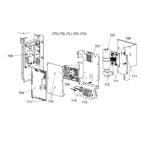 PLATINE DE REGULATION mcc-1535 TOSHIBA Réf:4316V308