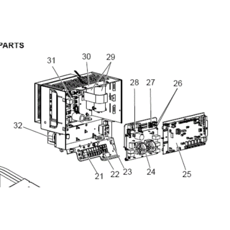 PLATINE DE CONTROLE  MITSUBISHI Réf:T7WG61315