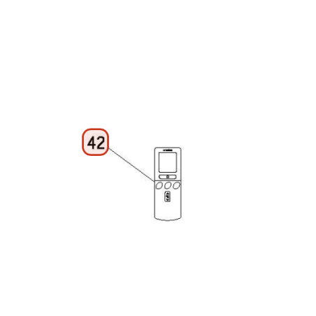 TELECOMMANDE HITACHI Réf:HWRAS25RAS-18FH6