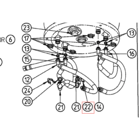 FIXATION BALLON ALTHERMA  DAIKIN  Réf:5002160