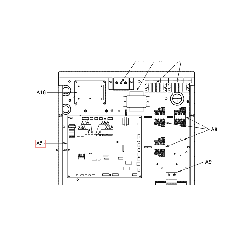 H_PLATINE A1P 2P490341  DAIKIN Ref: 5022517