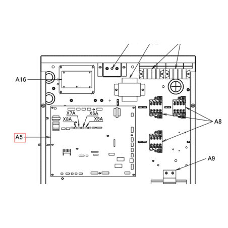 H_PLATINE A1P 2P490341  DAIKIN Ref: 5022517
