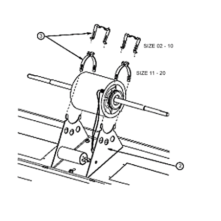 SUPPORT MOTEUR VENTILO TRANE Réf:BRK0076E