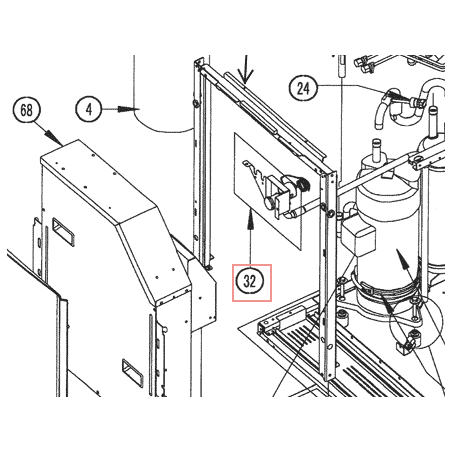 MANOMETRE+FLEXIBLE+SOUPAPE 3PW56081 1 DAIKIN Ref: 5002306