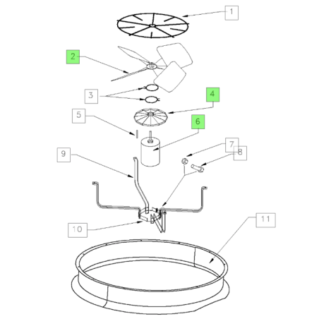 HELICE TRANE Réf:FAN01531