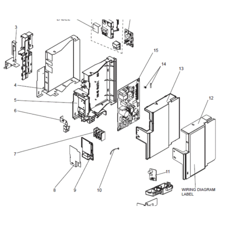 PLATINE DE CONTROLE MITSUBISHI Réf: T2WF80450