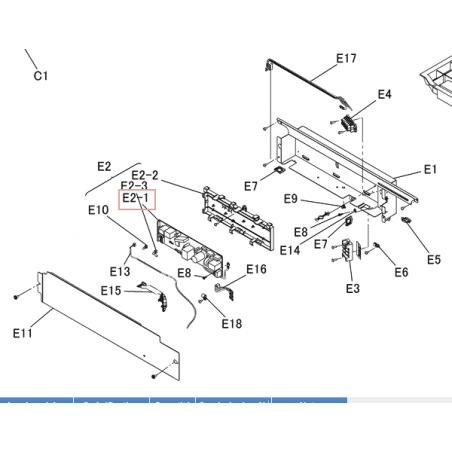 PLATINE  EC16021 8 (A  3P476207 1 DAIKIN Ref: 5020030
