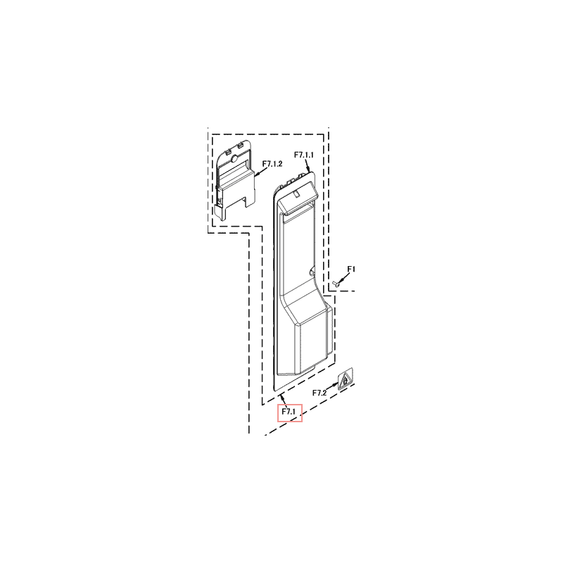 COUVERCLE VANNE ARRET  3P290424 3 DAIKIN Ref: 5021051