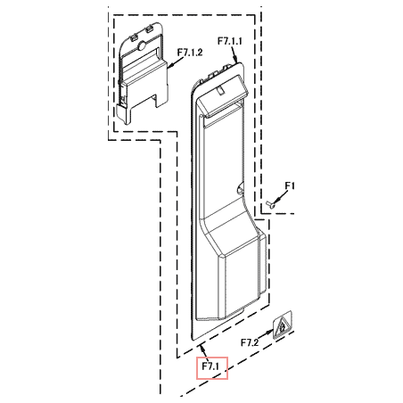 COUVERCLE VANNE ARRET  3P290424 3 DAIKIN Ref: 5021051