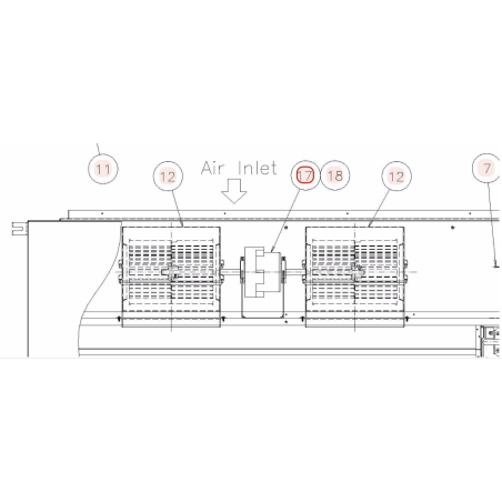 MOTEUR DE VENTILATION GAINABLE HITACHI Réf:E03329
