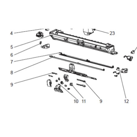 VOLET HORIZONTAL BAS MITSUBISHI Réf:E22C32041
