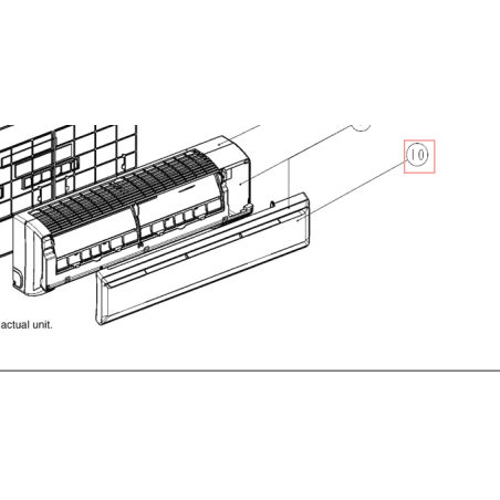 PANNEAU DAIKIN IMPRIMER R501241181 DAIKIN Ref: 4010091