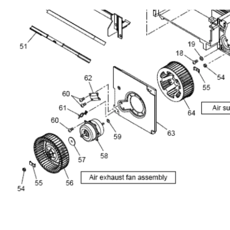MOTEUR DE VENTILATION DE VMC MITSUBISHI Réf:Y36004453