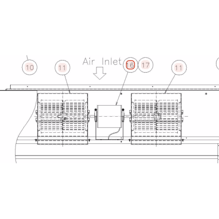 Moteur  ventilateur HITACHI réf: E02734