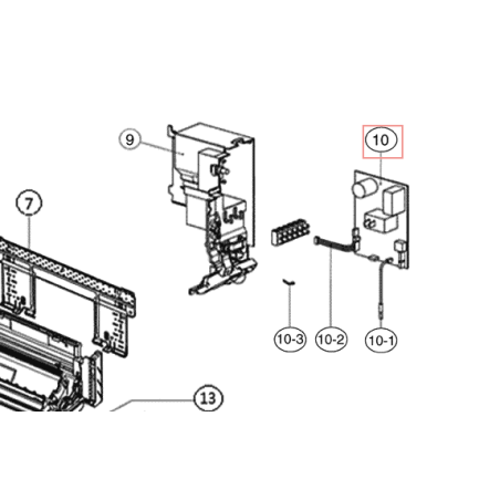 PLATINE ASSY R50044134993G DAIKIN Ref: 4023490